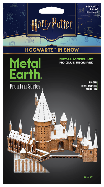 Металлический 3D конструктор Fascinations Metal Earth Хогвартс в снегу Harry Potter (ICX138) - изображение 7