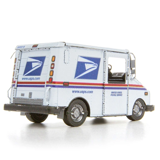 Металлический 3D конструктор "Почтовый автомобиль USPS LLV", Metal Earth, MMS468 - Фото 5 Металлический 3D конструктор "Почтовый автомобиль USPS LLV", Metal Earth, MMS468 - изображение 5