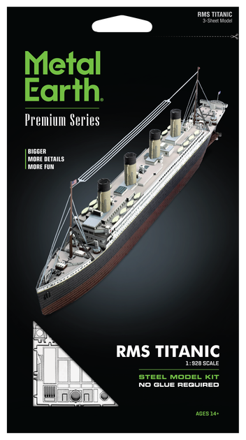 Металлический 3D конструктор "RMS Titanic", Metal Earth, PS2004 - Фото 7 Металлический 3D конструктор "RMS Titanic", Metal Earth, PS2004 - изображение 7