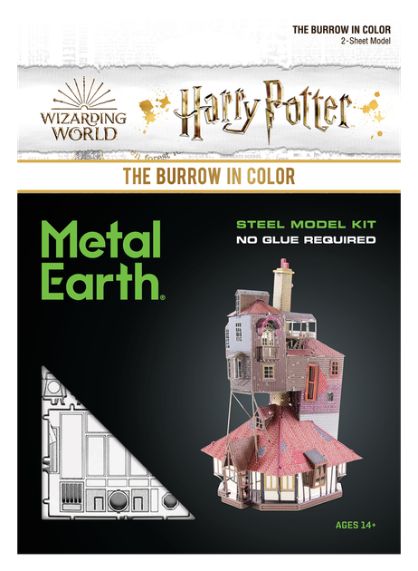 Металлический 3D конструктор "Harry Potter - Дом Нора", Metal Earth, MMS476 - Фото 7 Металлический 3D конструктор "Harry Potter - Дом Нора", Metal Earth, MMS476 - изображение 7