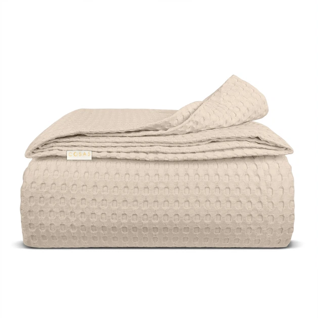 Покрывало 75x95 Biscuit Waffle Weave - Фото 1 Покрывало 75x95 Biscuit Waffle Weave - изображение 1