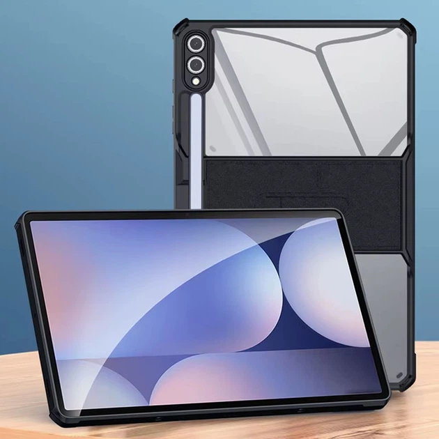 TPU+PC чехол Xundd Stand c усиленными углами для Samsung Galaxy Tab S10+ / S9+ (12.4") Черный - изображение 5