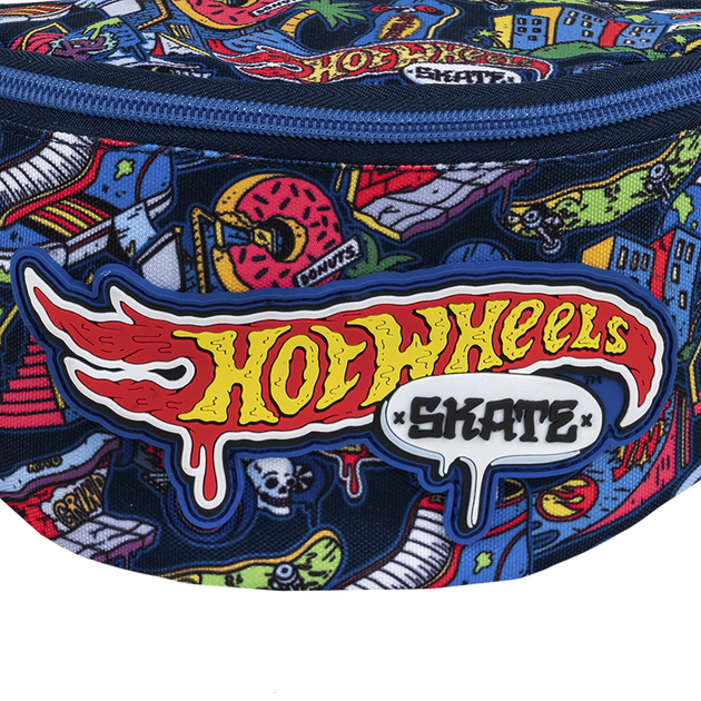 Сумка-бананка дитяча Kite Kids Hot Wheels 27x15x6.5 см Чорна (HW25-2577) - зображення 4