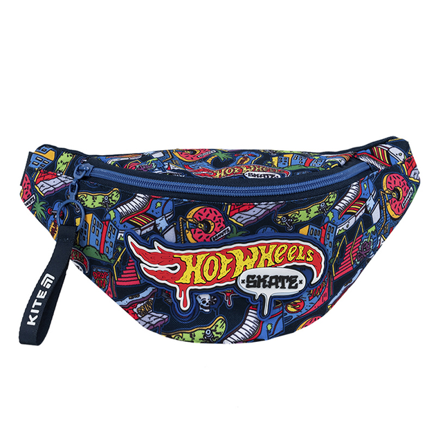 Сумка-бананка дитяча Kite Kids Hot Wheels 27x15x6.5 см Чорна (HW25-2577) - зображення 5