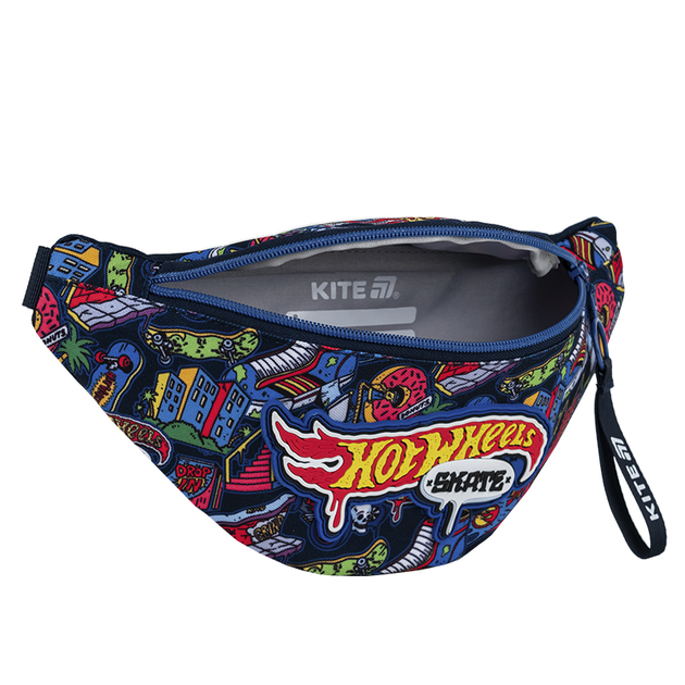 Сумка-бананка дитяча Kite Kids Hot Wheels 27x15x6.5 см Чорна (HW25-2577) - зображення 7