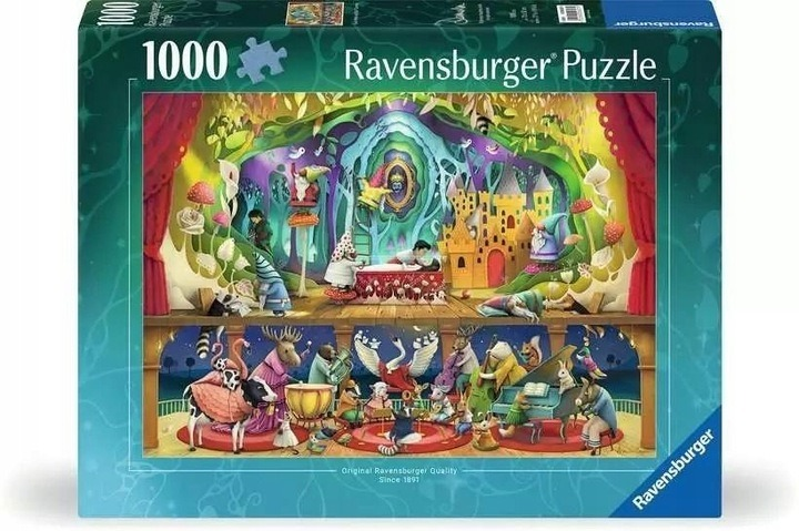 Puzzle Ravensburger Królewna Śnieżka i 7 krasnali 70 x 50 cm 1000 elementów (12000827) (4005555008279) - obraz 3