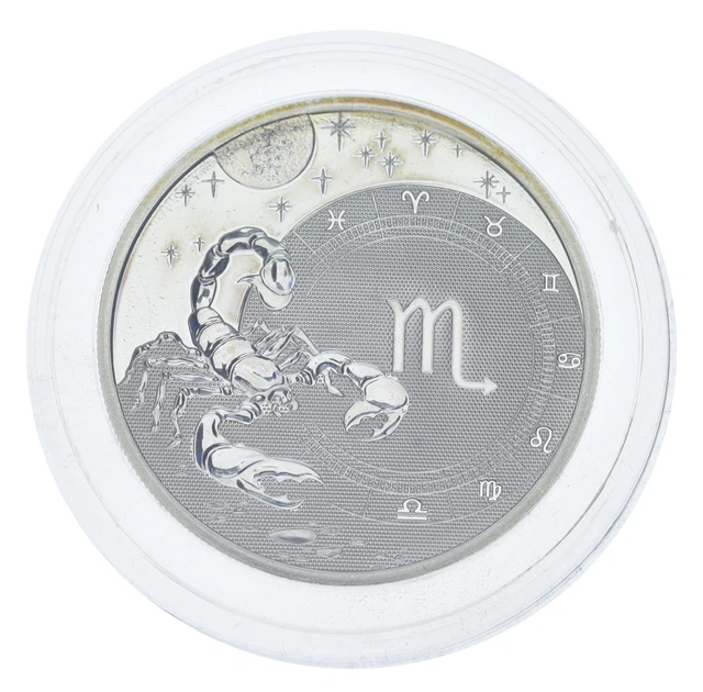 Монета Камерун 500 франків 2010 Срібло UNC Знаки зодіаку - Скорпіон - зображення 4