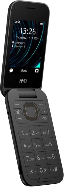 Мобильный телефон HMD 2660 4G Flip DS Cosy Black UA - Фото 3 Мобильный телефон HMD 2660 4G Flip DS Cosy Black UA - изображение 3