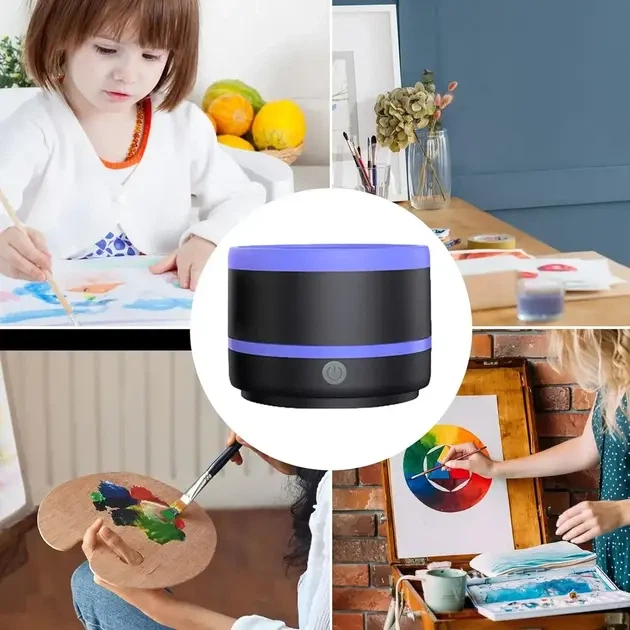 Электрический очиститель кистей для макияжа KAMATION LY-609 сапфировый синий 10х10х7,4 см - Фото 5 Электрический очиститель кистей для макияжа KAMATION LY-609 сапфировый синий 10х10х7,4 см - изображение 5