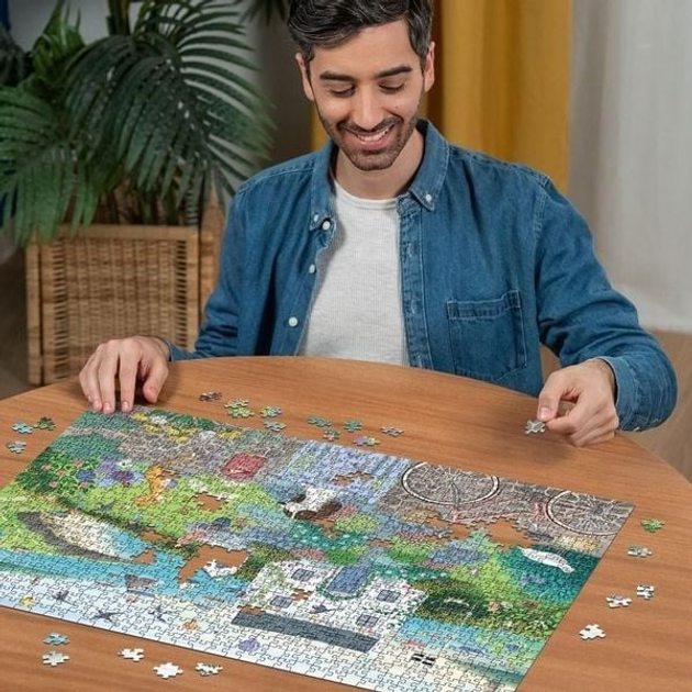 Puzzle Ravensburger Domek nadmorski 70 x 50 cm 1000 elementów (12001104) (4005555011040) - obraz 4