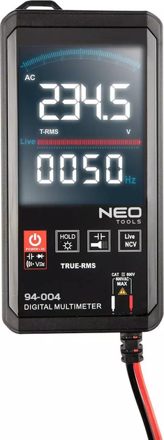 Miernik cyfrowy Neo Tools 0-600 V 94-004 (5907558469523) - obraz 2