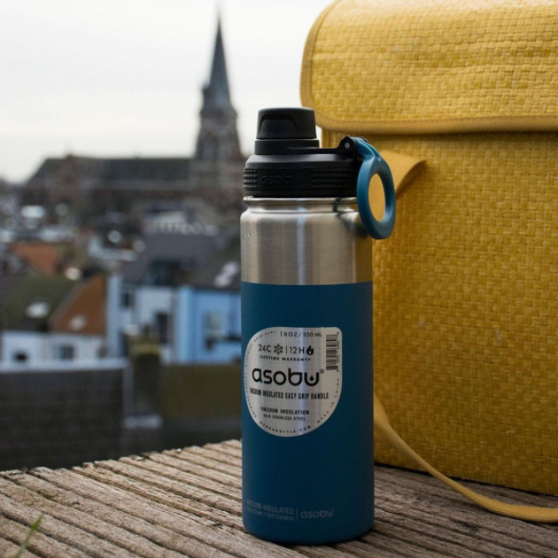 Butelka na wodę Asobu Alpine Flask TMF6 Blue 530 ml (842591039898) - obraz 7