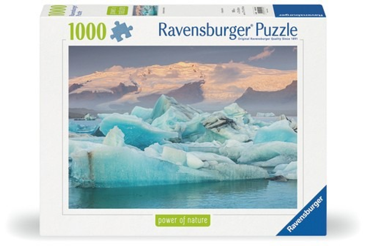 Puzzle Ravensburger Jokulsarlon Islandia 70 x 50 cm 1000 elementów ((12001394)) (4005555013945) - obraz 3