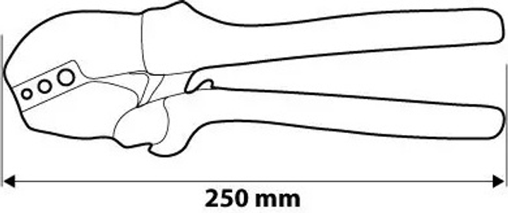 Szczypce NEO Tools do zaciskania końcówek kablowych 22-10 AWG 250 mm 01-503 (5907558403213)   - obraz 3