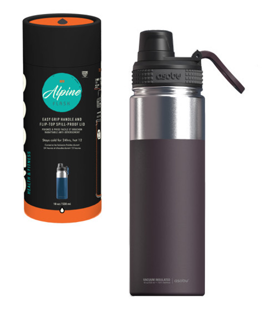 Butelka na wodę Asobu Alpine Flask TMF6 Burgundy 530 ml (842591039904)  - obraz 6