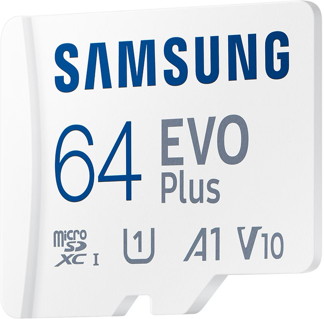 Карта памяти Samsung EVO Plus 2024 microSDXC 64GB Class 10 UHS-I U1 V10 A1 + SD адаптер (MB-MC64SA/EU) - изображение 2