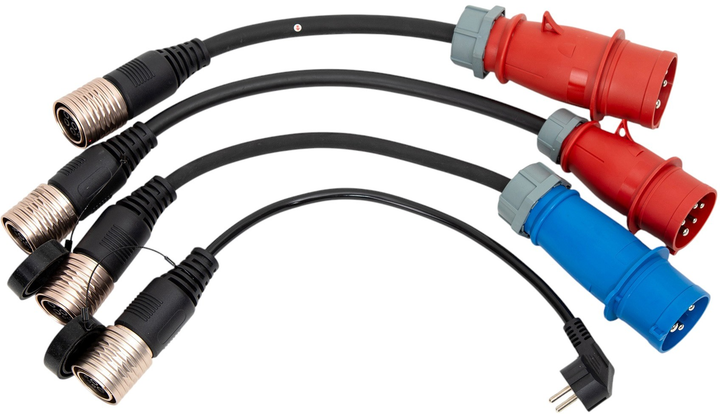 Kabel do ładowania samochodów elektrycznych Platinet Portable charger with 4 adapters 22 kW 5 m (EV_PC060) - obraz 4