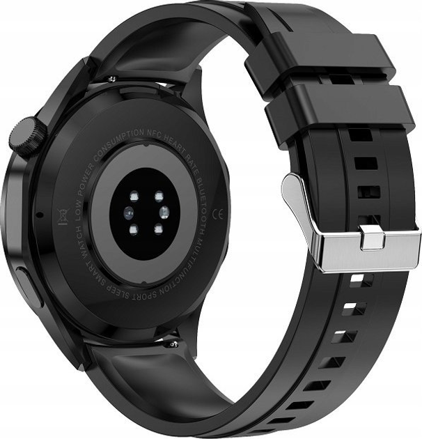 Smartwatch Platinet Bluetooth 5.1, GPS, NFC Black (PSMART20B) - obraz 3
