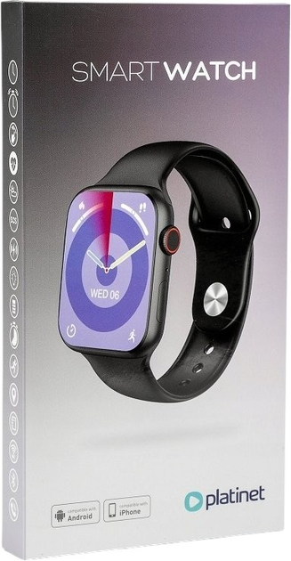 Smartwatch Platinet 2.06" Bluetooth NFC Black (PSMART29B) - obraz 9