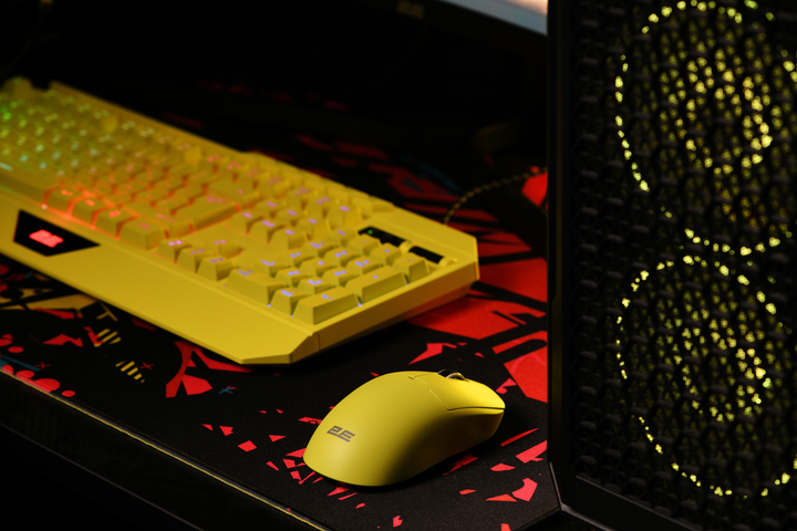 Миша 2E Gaming MG355 WL Wireless/USB Yellow (2E-MG355UYW-WL