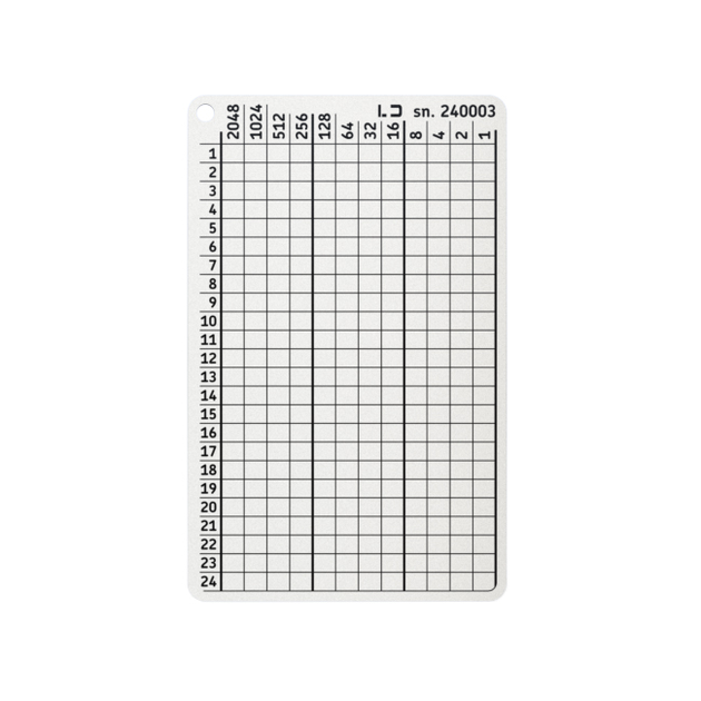 Мнемонический планшет Lapua Dev Seed phrase keeper 24 BIP39 for Tangem (LT24BIP39) - изображение 2