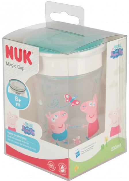 Кружка Nuk Magic Cup Peppa Pig 8 м 230 мл (4008600441694) - зображення 4