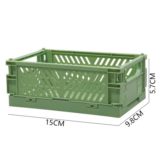 Складний кошик для зберігання 15×9.8×5.7см Зелений (JDT-0846848) - зображення 3