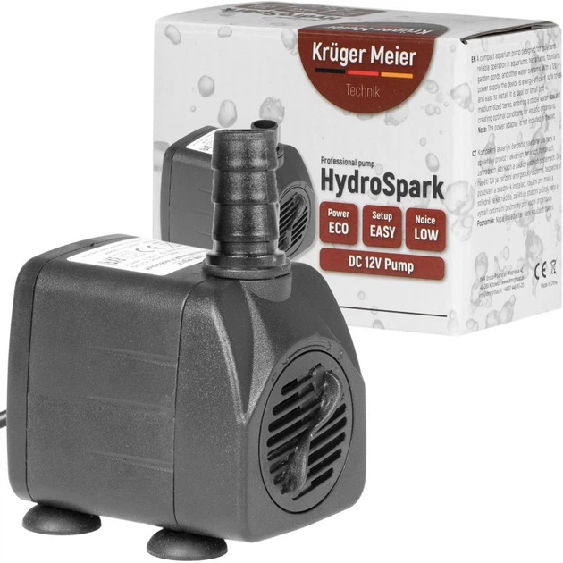 Помпа підйомна Kruger Meier HydroSpark 1250 — міні насос 12V, 1000 л/год - зображення 9