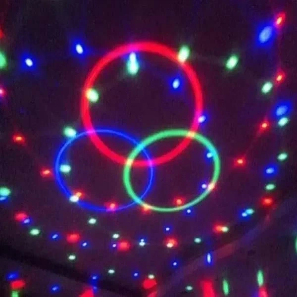 Светодиодная лампа на подставке шар Rgb mp3 с пультом диско лампа ночник со светомузыкой - изображение 3