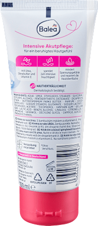 Ультразволожуючий крем для сухих та чутливих рук з 5% сечовини Balea Handcreme Urea, 100 ml - Фото 2 Ультразволожуючий крем для сухих та чутливих рук з 5% сечовини Balea Handcreme Urea, 100 ml - изображение 2
