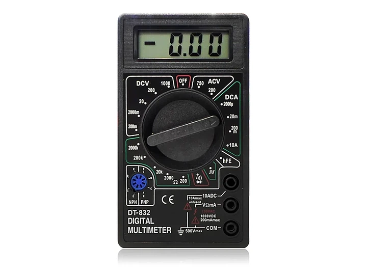 Тестер электросети ACV DT-832 световая звуковая 1000V 2000KΩ - Фото 2 Тестер электросети ACV DT-832 световая звуковая 1000V 2000KΩ - изображение 2