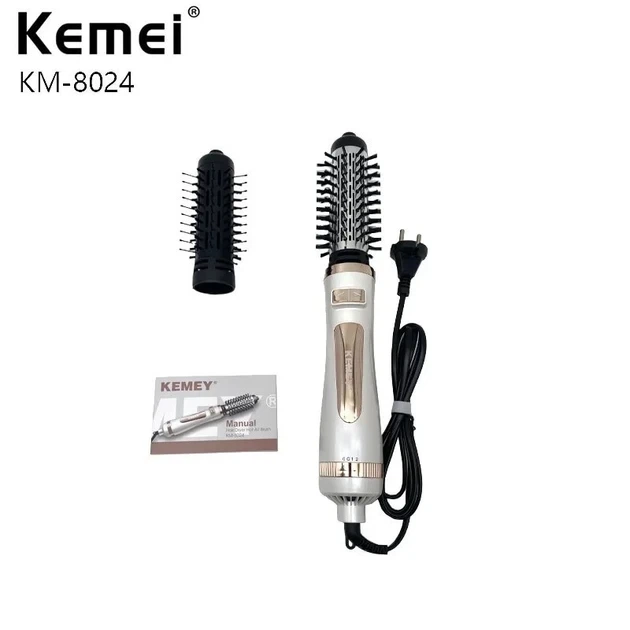 Фен стайлер для волосся Kemei фен щітка KM-8024 800 Вт 3 режими температури - Фото 5 Фен стайлер для волосся Kemei фен щітка KM-8024 800 Вт 3 режими температури - зображення 5