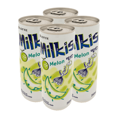 Набір Напій 4шт Lotte Milkis Газований Молочний Диня 250ml - Фото 1 Набір Напій 4шт Lotte Milkis Газований Молочний Диня 250ml - зображення 1