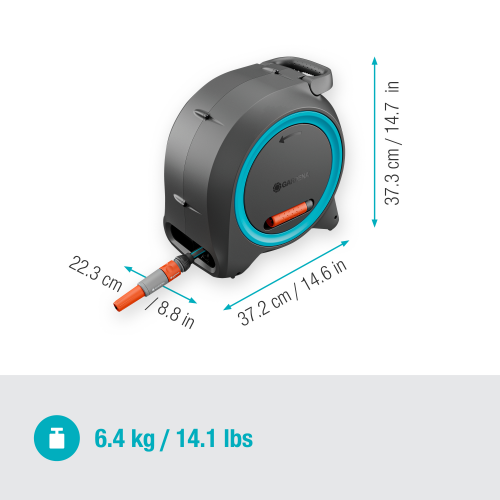 Катушка Gardena Dual Hose Box настенная и наземная 11 мм 20 м (18694-20.000.00) - изображение 9