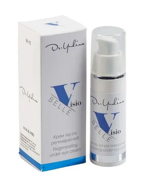 Регенерирующий крем под глаза с янтарной и гиалуроновой кислотой Dr. Yudina Visio-Belle cream for eyes 30 мл - Фото 1 Регенерирующий крем под глаза с янтарной и гиалуроновой кислотой Dr. Yudina Visio-Belle cream for eyes 30 мл - изображение 1