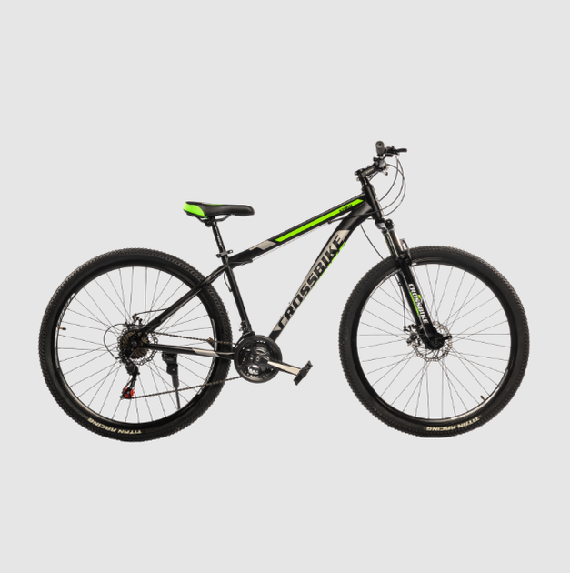 Велосипед CrossBike 29`` Storm 2024 Рама-17`` black-green - Фото 1 Велосипед CrossBike 29`` Storm 2024 Рама-17`` black-green - изображение 1