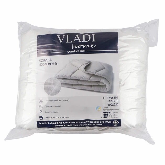 Ковдра демісезонна поліефірне волокно (200 г/м2) Vladi 140 x 205 см (A-023315) - зображення 3