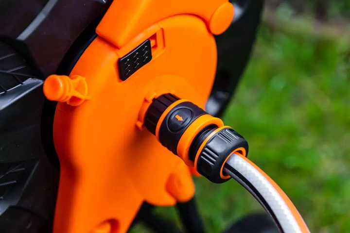 Візок для садового шланга NEO Tools пластиковий до 60 м 1/2" шланга 15-793 (5907558451351) - зображення 11