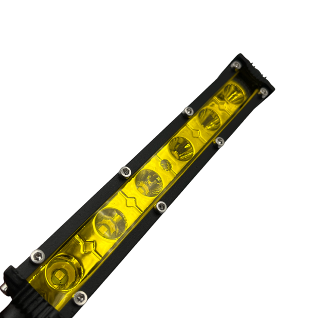Світлодіодна додаткова LED лед фара жовтого кольору 18W 165ММ 18ВТ (2 шт) - зображення 3