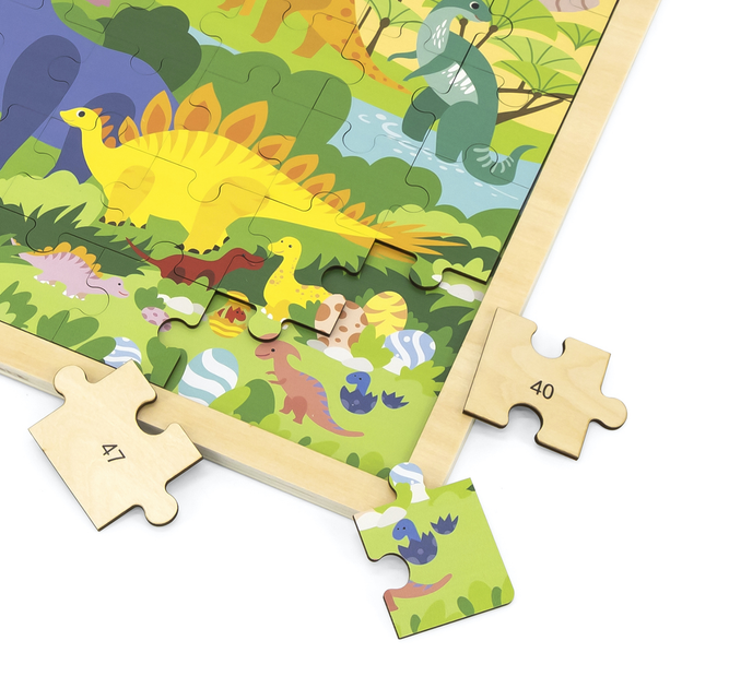 Puzzle PolarB Viga na podkładce 48 el. poznajemy Dinozaury 44584 (6971608445842) - obraz 4