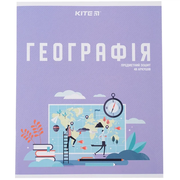 Зошит предметний Kite Urban K23-240-29, 48 аркушів, клітинка, географія - Фото 1 Зошит предметний Kite Urban K23-240-29, 48 аркушів, клітинка, географія - изображение 1