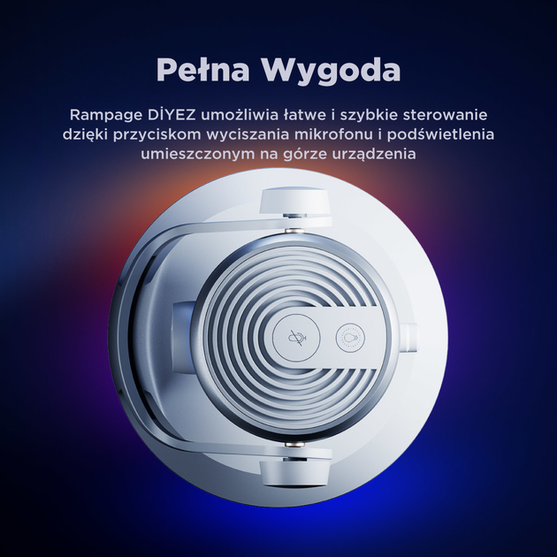 Mikrofon Rampage DİYEZ Beyaz RGB White (8680096139253) - obraz 13