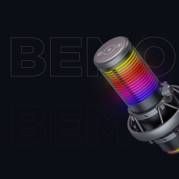 Mikrofon Rampage BEMOL Beyaz RGB Black (8680096139239) - obraz 13