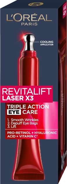Krem do skóry wokół oczu L'Oreal Paris Revitalift Laser X3 regenerujący 15 ml (3600522251750) - obraz 1