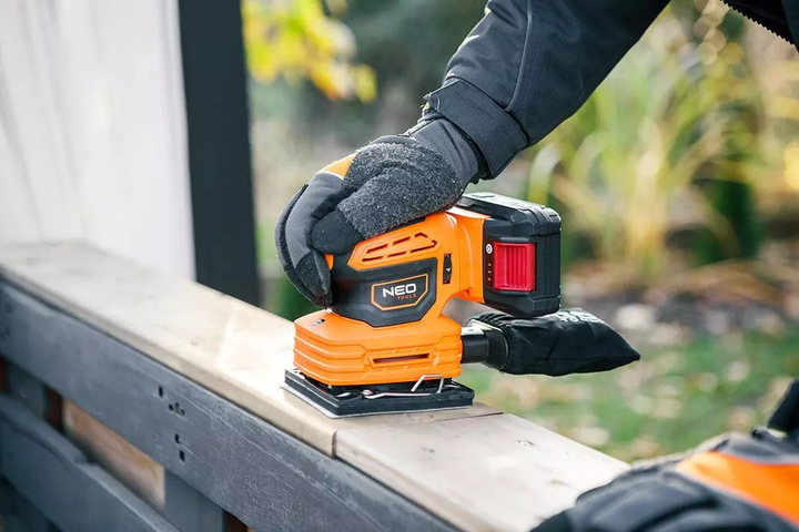 Орбітальна шліфувальна машина NEO Tools Energy+ 18 В 3 в 1 04-623 без акумулятора і зарядного пристрою (5907558477580)   - зображення 19