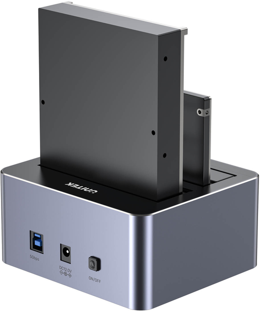 Станція клонування Unitek Y-3026GY01-EU для SSD/HDD 2 x SATA 2.5''/3.5'' USB 3.0 5Gbps - зображення 4