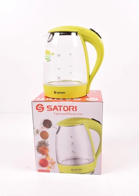Электрочайник SATORI SGK-4130-GR 1.7л, 2000Вт, Зеленый (МХ-12726) - изображение 5