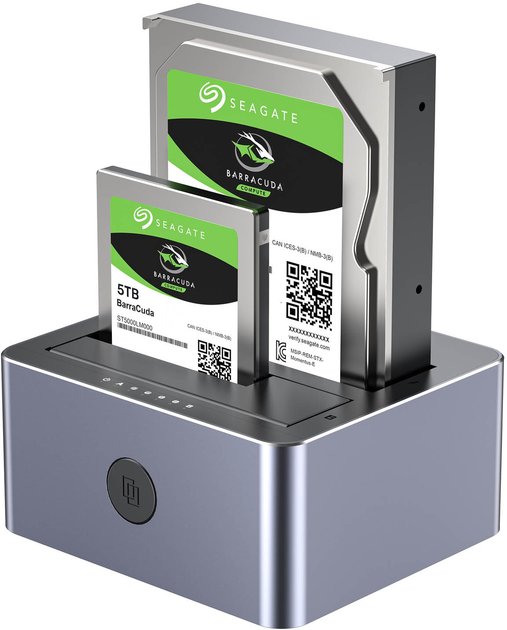 Stacja klonująca Unitek Y-3027GY01-EU do dysków SSD/HDD 2 x SATA 2.5''/3.5'' USB-C 3.2 10Gbps - obraz 3