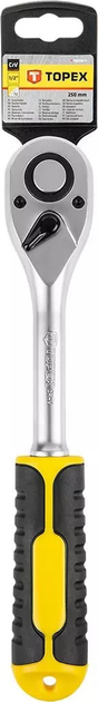 Тріскачка TOPEX 38D541-1 72 зубці 1/2" 250 мм CrV (5902062109927) - зображення 6