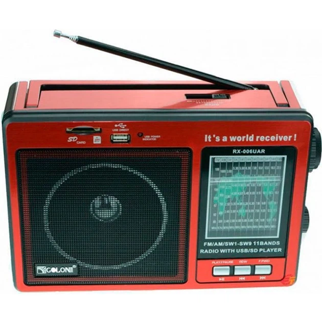 Радиоприемник аккумуляторный Golon RX-006 с поддержкой USB/SD/MP3/FM 0816 - Фото 2 Радиоприемник аккумуляторный Golon RX-006 с поддержкой USB/SD/MP3/FM 0816 - изображение 2